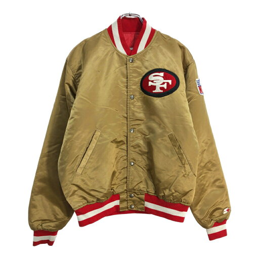 80年代 USA製 STARTER スターター NFL サンフランシスコ・49ers スタジアムジャケット プロチーム アメフト(メンズ L)中古 古着 U4799 80年代 USA製 STARTER スターター NFL サンフランシスコ・49ers スタジアムジャケット プロチーム アメフト(メンズ L)中古 古着 U4799