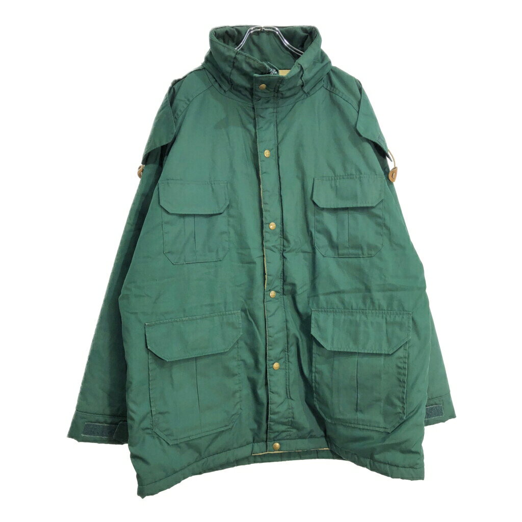 DESCRIPTION ブランドWOOLRICH/ウールリッチ サイズ【サイズ】XL【実寸】 着丈：約85cm身幅：約69cm裄丈：約93cm袖下丈：約50cm 主な素材表地 : ポリエステル裏地 : ナイロン中綿 : ポリエステル 色グリーン 仕様 生産国 : USA製80年代フード取り外し可能、フードドローコード、ウエストドローコード、ベルクロストラップ 状態 汚れ：タグキズ：袖先破れ：袖 商品管理番号U4800 ABOUT ITEM商品撮影時の照明やお使いのモニター・ブラウザ等ご覧いただく環境により実物と商品画像の色が多少異なる場合がございます。全てアメリカからの輸入品ですがブランドやアイテムによりそれぞれサイズ感が異なります。生地の伸縮や厚み等、測定に多少の誤差が生じる場合がございますが、表記サイズと合わせまして実寸値を記載させていただいておりますので必ずご確認ください。新品や未使用品と記載があるもの以外は全て中古品ですので、程度は異なりますが使用感がございます。状態は慎重に確認し商品説明や画像により記載しておりますが、全てを記載することは中古品の特性上困難です。ご不明な点やご質問がございましたらお気軽にお問い合わせください。