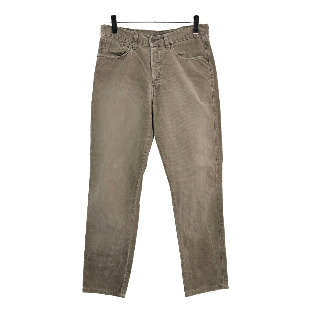 Levi's リーバイス 401 コーデュロイパンツ ブラウン(メンズ W34 L34)中古 古着 U4903