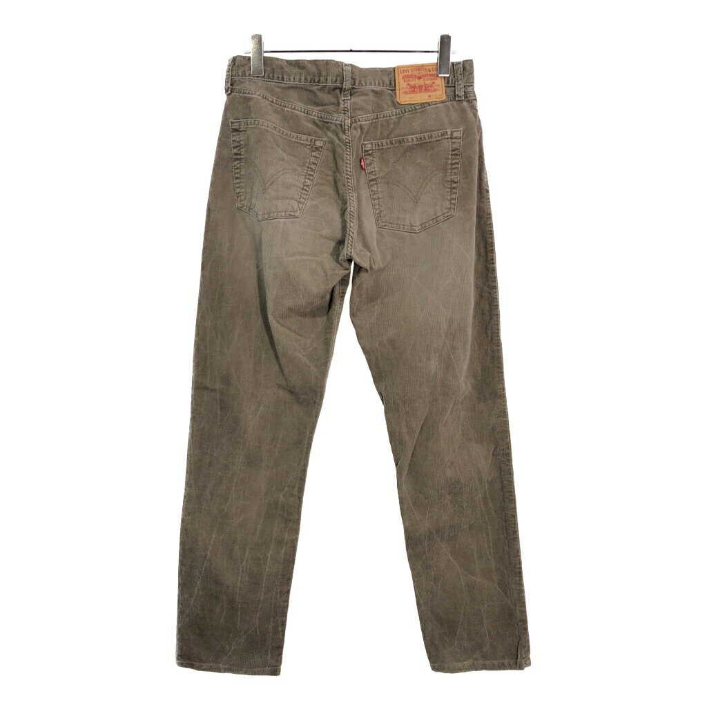 Levi's リーバイス 401 コーデュロイパンツ ブラウン(メンズ W34 L34)中古 古着 U4903