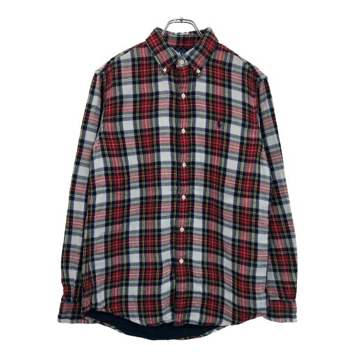 RALPH LAUREN ラルフローレン ボタンダウン 長袖シャツ チェック レッド(メンズ M)中古 古着 U4944 RALPH LAUREN ラルフローレン ボタンダウン 長袖シャツ チェック レッド(メンズ M)中古 古着 U4944