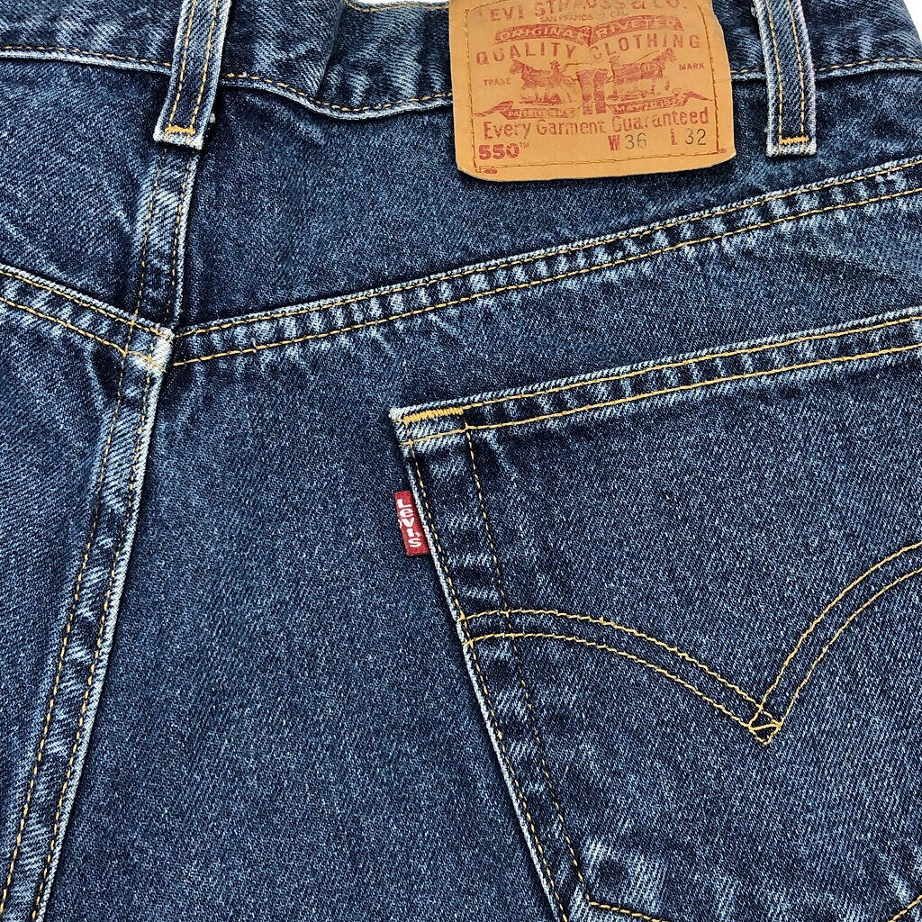 Levi's リーバイス 550 デニムパンツ ブルー(メンズ W36 L32)中古 古着 U5270