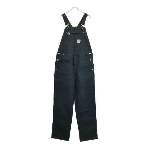 Carhartt カーハート ダック ダブルニー ビブオーバーオール ブラック(メンズ W36 L32)中古 古着 U5328 Carhartt カーハート ダック ダブルニー ビブオーバーオール ブラック(メンズ W36 L32)中古 古着 U5328
