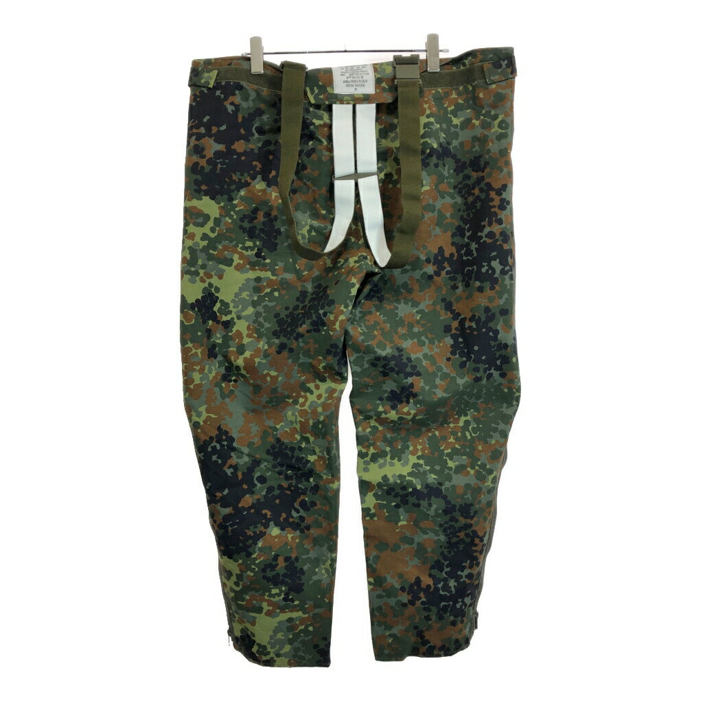 90年代 ドイツ軍 ウォータープルーフ オーバーオール ユーロ ミリタリー フレクターカモ マルチカラー(メンズ L相当)中古 古着 U5330