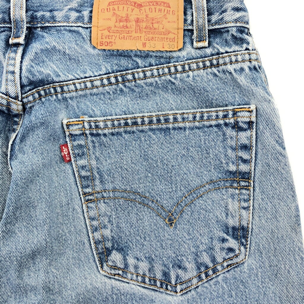 00年代 Levi's リーバイス 505 デニムパンツ ブルー(メンズ W33 L30)中古 古着 U5370