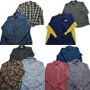 古着卸 まとめ売り ブランドMIX 長袖シャツ 10枚セット (メンズ 2XL /3XL ) ラコステ ラングラー ローレン 古着 NA7463