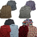 古着卸 まとめ売り ブランドMIX 長袖シャツ 10枚セット (メンズ XL /2XL ) リーバイス ラコステ カルバンクライン 中古 古着 NA7464