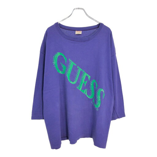 80年代 USA製 Guess ゲス 長袖Tシャツ パープル(メンズ ONE SIZE)中古 古着 U5617 80年代 USA製 Guess ゲス 長袖Tシャツ パープル(メンズ ONE SIZE)中古 古着 U5617
