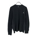 JORDAN ジョーダン ワンポイントロゴ 長袖サーマルTシャツ バスケ スポーツ ブラック(メンズ M)中古 古着 U5621