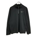 NIKE ナイキ ハーフジップ プルオーバージャケット スポーツ ブラック(メンズ M)中古 古着 U5865