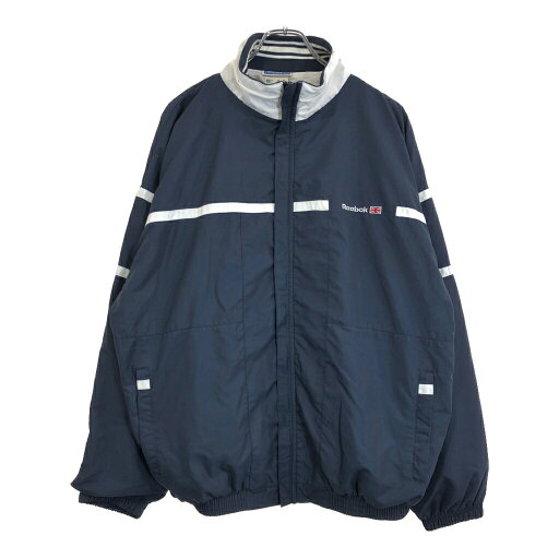 Reebok リーボック ウィンドブレーカージャケット ネイビー(メンズ M)中古 古着 U5945 Reebok リーボック ウィンドブレーカージャケット ネイビー(メンズ M)中古 古着 U5945