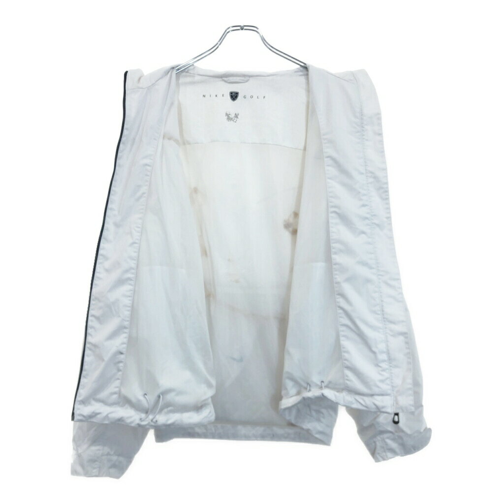 NIKE GOLF ナイキゴルフ ウィンドブレーカージャケット スポーツ ホワイト(メンズ L)中古 古着 U5955