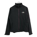 THE NORTH FACE ノースフェイス TNF APEX ソフトシェルジャケット アウトドア ブラック(レディース M)中古 古着 U5977
