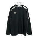 umbro アンブロ ワンポイントロゴ 長袖Tシャツ スポーツ ブラック(メンズ XL)中古 古着 U5980