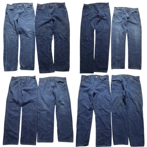 古着卸 まとめ売り Wrangler ラングラー デニム パンツ 8枚セット (メンズ 34 /35 ) インディゴブルー フェード アメカジ 中古 古着 NA8665 古着卸 まとめ売り Wrangler ラングラー デニム パンツ 8枚セット (メンズ 34 /35 ) インディゴブルー フェード アメカジ 中古 古着 NA8665