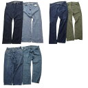 古着卸 まとめ売り ブランドmix デニム パンツ 6枚セット (メンズ 36 /38 /34 ) ラルフローレン ティンバーランド 中古 古着 NA8718