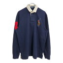 Polo by Ralph Lauren ポロ ラルフローレン ラガーシャツ ネイビー(メンズ L)中古 古着 U6040