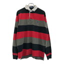 Polo by Ralph Lauren ポロ ラルフローレン ラガーシャツ ボーダー マルチカラー(メンズ L)中古 古着 U6056