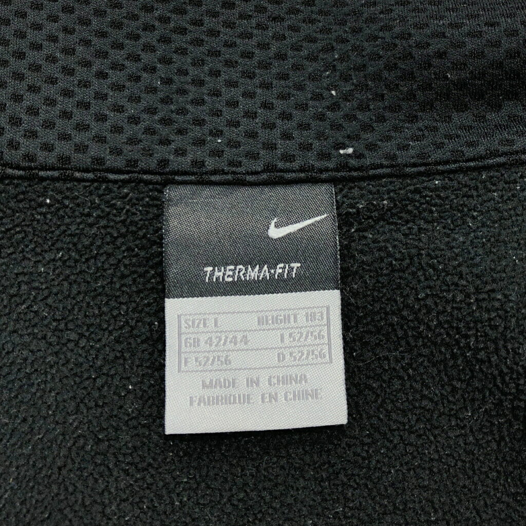 NIKE ナイキ ハーフジップ ソフトシェルジャケット スポーツ ブラック(メンズ L)中古 古着 U6086