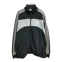 00年代 adidas アディダス トラックジャケット スポーツ ブラック(メンズ L)中古 古着 U6088