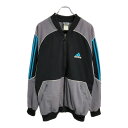 00年代 adidas アディダス トラックジャケット スポーツ ブラック(メンズ L)中古 古着 U6090