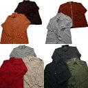 古着卸 まとめ売り 長袖シャツ MIX 10枚セット (メンズ XL /2XL /3XL ) 開襟 ダブルフラップ ブラック カーキ 赤 中古 古着 NA948...
