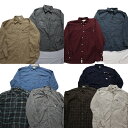 古着卸 まとめ売り カーハート Carhartt 長袖シャツ 10枚セット (メンズ XL /2XL ) ダブルフラップ チェック ボタンダウン 中古古着 NA...
