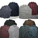 古着卸 まとめ売り ラルフローレン 長袖シャツ 10枚セット (メンズ 3XL ) 無地 マドラスチェック ボタンダウン 中古 古着 NA9502