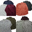 古着卸 まとめ売り アウトドアブランドMIX 長袖シャツ 10枚セット (メンズ XL ) エルエルビーン 中古 古着 NA9533