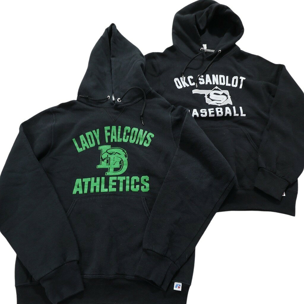 古着卸 まとめ売り カレッジ風 パーカー スウェット 7枚セット (メンズ S ) チームロゴ ラグランスリーブ フーディー 中古 古着 NA9619