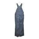 Dickies ディッキーズ ヒッコリーストライプ ビブオーバーオール ブルー(メンズ W34 L32)中古 古着 U6609