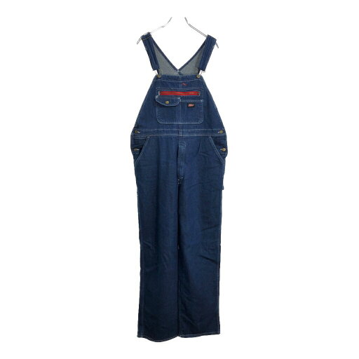 Dickies ディッキーズ デニム ビブオーバーオール ワーク ブルー(メンズ M)中古 古着 U6635 Dickies ディッキーズ デニム ビブオーバーオール ワーク ブルー(メンズ M)中古 古着 U6635
