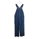 Dickies ディッキーズ デニム ビブオーバーオール ワーク ブルー(メンズ W34 L30)中古 古着 U6636