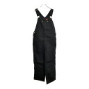 Dickies ディッキーズ ダック ビブオーバーオール ワーク ブラック(メンズ W34 L30)中古 古着 U6637