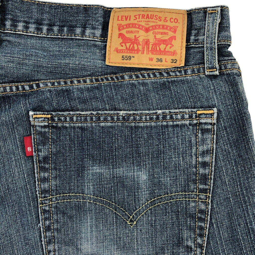 Levi's リーバイス 559 デニムパンツ ブルー(メンズ W36 L32)中古 古着 U6675