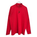 SPYDER スパイダー ハーフジップ 長袖Tシャツ アウトドア レッド(メンズ L)中古 古着 U6976