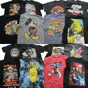 古着卸 まとめ売り キャラクター 半袖Tシャツ 16枚セット (メンズ M /L ) マリオ ミッキー ナルト ドラゴンボール 中古 古着 NB0616