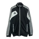 00年代 adidas アディダス トラックジャケット スポーツ ブラック(メンズ S)中古 古着 U7087