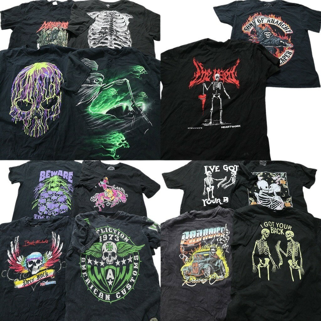 【中古】古着卸まとめ売りスカル髑髏...