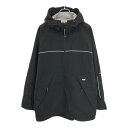 Reebok リーボック フーデッド ナイロンジャケット スポーツ ブラック(メンズ L)中古 古着 U6869