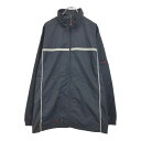 00年代 NIKE ナイキ ナイロンジャケット スポーツ ブラック(メンズ XL)中古 古着 U6956
