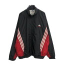 90年代 adidas アディダス トラックジャケット スポーツ ブラック(メンズ XL)中古 古着 U7404