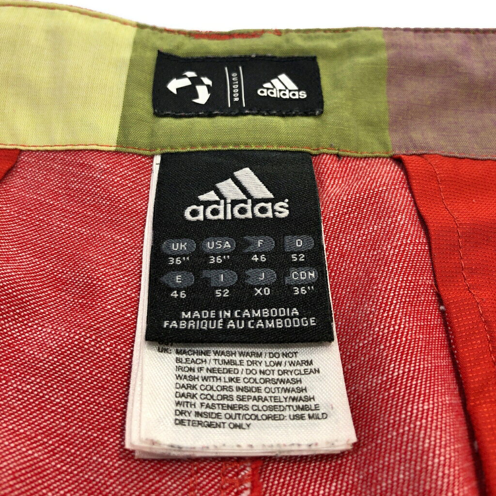 YAMAHISA USEDCLOTHINGSHOPのadidas アディダス ゴルフパンツ スポーツ レッド(メンズ 36)中古 古着 U7989｜アングル3