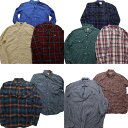 古着卸 まとめ売り ブランドMIX 長袖シャツ 10枚セット (メンズ L /XL ) ボス フレッドペリー 中古 古着 NB2526