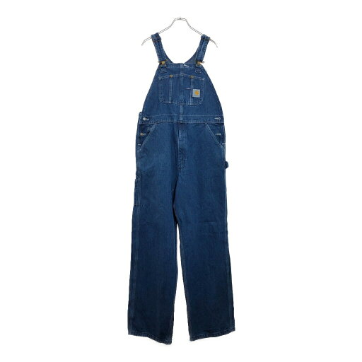 Carhartt カーハート デニムビブオーバーオール ワーク ブルー(メンズ W36 L32)中古 古着 U8126 Carhartt カーハート デニムビブオーバーオール ワーク ブルー(メンズ W36 L32)中古 古着 U8126