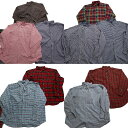 古着卸 まとめ売り ラルフローレン 長袖シャツ 10枚セット (メンズ 3XL /4XL ) マルチカラー ボタンダウン ダブルフラップ 中古古着 NB2681