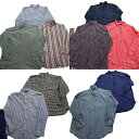 古着卸 まとめ売り ラルフローレン 長袖シャツ 10枚セット (メンズ 2XL /3XL ) マルチカラー ストライプ デニム 中古 古着 NB2682