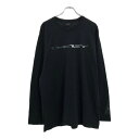 OAKLEY オークリー ロゴ 長袖Tシャツ スポーツ ブラック(メンズ XL)中古 古着 U8276