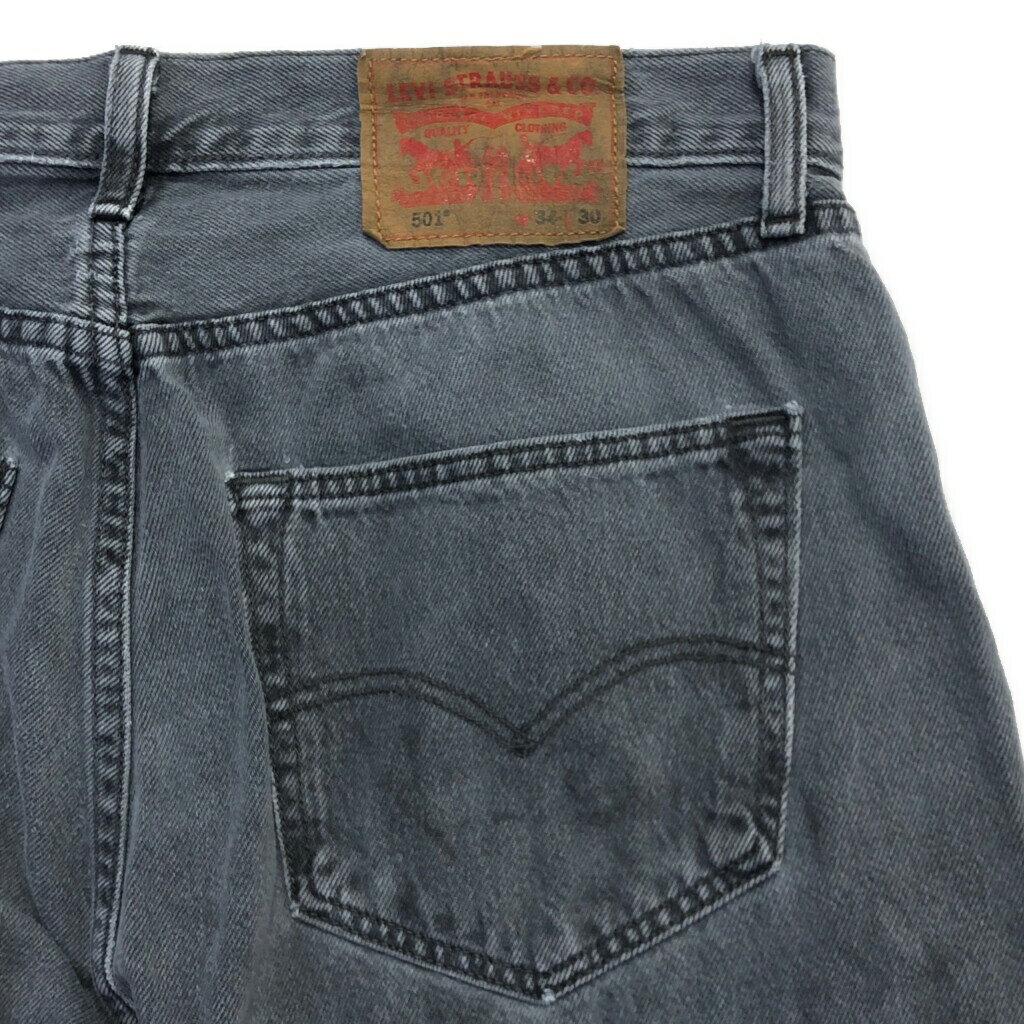 Levi's リーバイス 501 デニムパンツ グレー(メンズ W34 L30)中古 古着 U8433