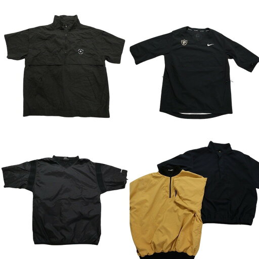 古着卸 まとめ売り プルオーバー ジャケット 5枚セット (メンズ M /L /XL ) バイカラー ナイキ スタンドカラー ハーフジップ 古着 NB2841 古着卸 まとめ売り プルオーバー ジャケット 5枚セット (メンズ M /L /XL ) バイカラー ナイキ スタンドカラー ハーフジップ 古着 NB2841